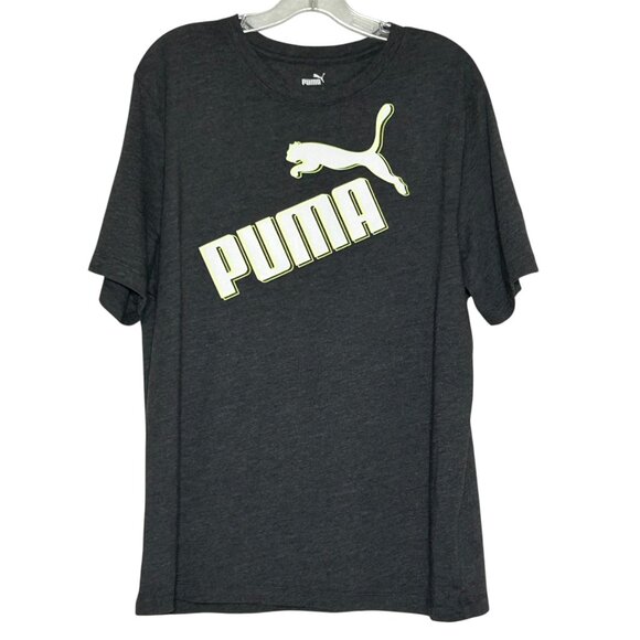 Puma Tops - PUMA Women's Gray Short Sleeve T-shirt XL